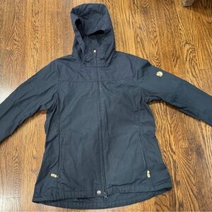 FJALLRAVEN Women's Jacket Indigo Blue Greenland Cotton Outdoor M
